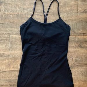 Lululemon Y power tank size 4 with built in bra
